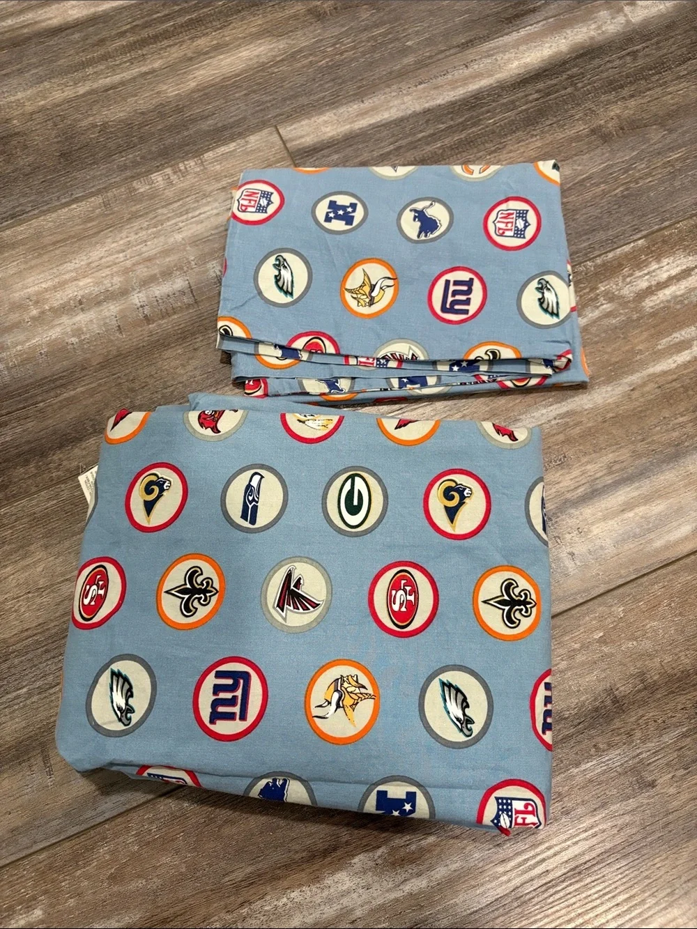 Pottery Barn Teen NFL bedding Twin Flat Sheet and pillowcase